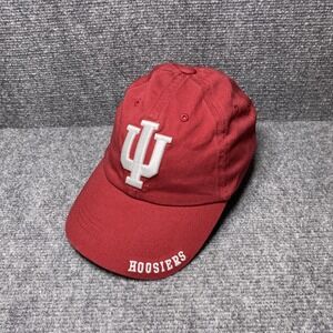 Indiana Hoosiers Hat Cap Strap Back Mens Red NCAA Basketball College Game Day